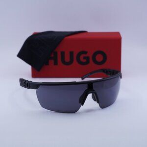 Hugo Boss HG 1284/S 0807 IR Shield Sunglasses - Black/Grey